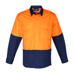 Syzmik Workwear Mens Rugged Cooling Hi Vis Spliced Shirt